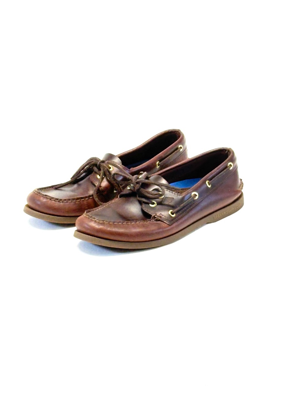 Sperry Top Sider Men's Brown Leather Authentic Original Boat Shoes Size 9M